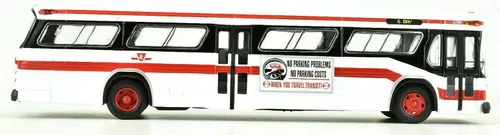 Vista 3 de Corgi GMC Fishbowl Bus TTC Canadá Escala 1/50 C54323 TTC Livery Rebuilt New in Box!