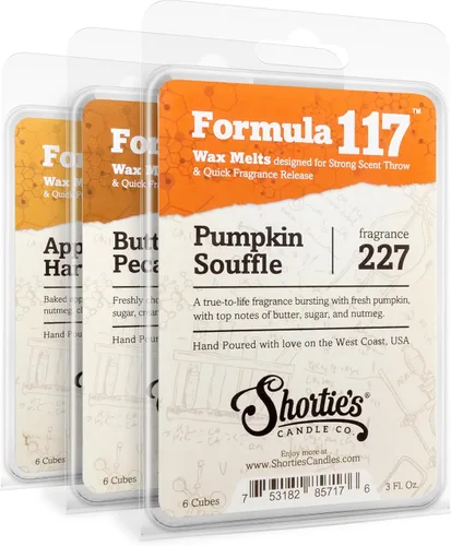 Vista 16 de Shortie's Candle Company Paquete variado de cera de manzana para derretir – Cosecha de manzana, manzana caramelo, tarde de manzana – Fórmula 117-3