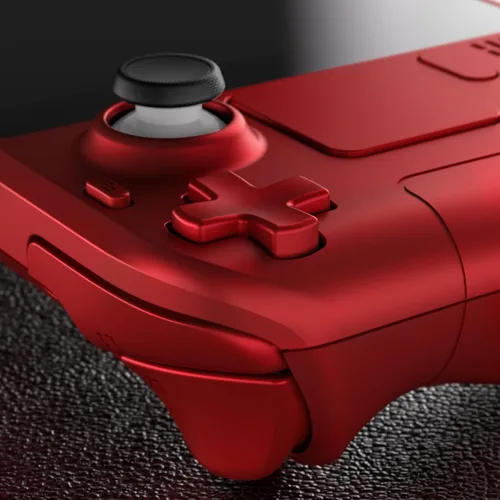 Vista 8 de eXtremeRate DIY Full Set Shell with Buttons for Steam Deck LCD, Custom Faceplate Back Plate Replacement Shell for Steam Deck LCD - Scarlet Red