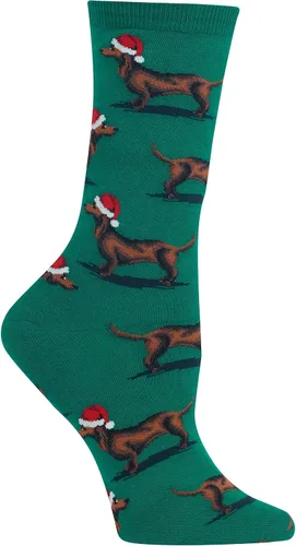 Vista 3 de Hot Sox Calcetines de invierno para mujer, diseño de animales, paquete de 1 par, regalos lindos y divertidos, Navidad y más Christmas Cats (Black)