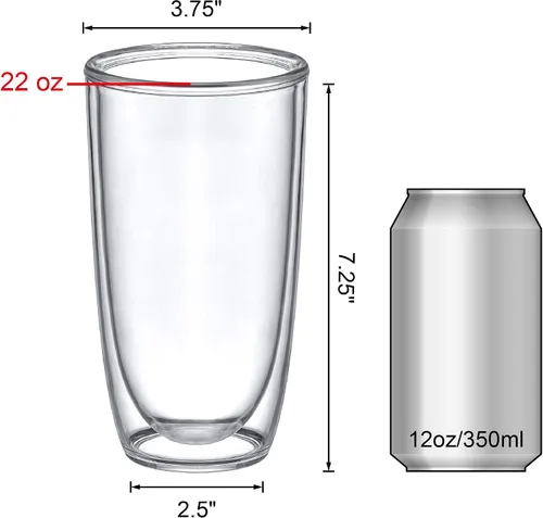 Vista 4 de Amazing Abby - Andes - Vasos de plástico aislados de 22 onzas (juego de 4), vasos de plástico de doble pared, vasos reutilizables totalmente