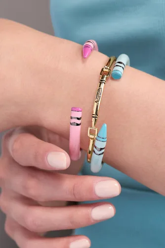 Vista 7 de Crayola Crayon Cuff - Pulsera de mano rosa Tickle Me