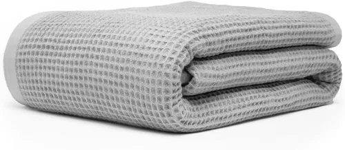 Vista 18 de Manta multiusos 100% de algodón de fibra extralarga, suave y transpirable, ligera para todas las estaciones, para sofá, sofá, cama, lavable a Espiga