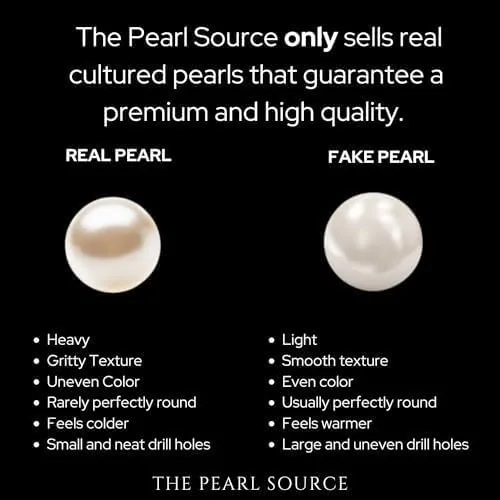 Vista 7 de The Pearl Source Collar con colgante de perlas de agua dulce Sydney para mujer, collar de perlas cultivadas Collar de perlas individuales