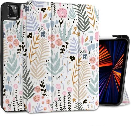 Vista 29 de DONGKE Funda protectora delgada para iPad Pro 2022/2021/2020/2018 de 11 pulgadas de generación 4/3/2/1 - Funda protectora delgada - Soporte