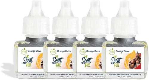 Vista 24 de Scent Fill Ambientador enchufable de sidra de manzana, 4 recambios de aceite perfumado