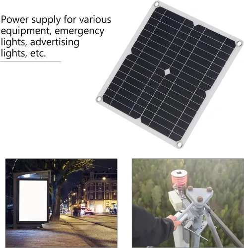 Vista 3 de Panel solar, 15W 18V panel de célula solar cargador tablero, IP65 impermeable, para suministros de barcos de coches