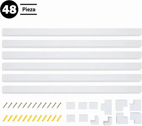 Vista 2 de Juego de 9 piezas de conexión de cable para kit organizador de cables - Gestión de cables para televisores de montaje en pared