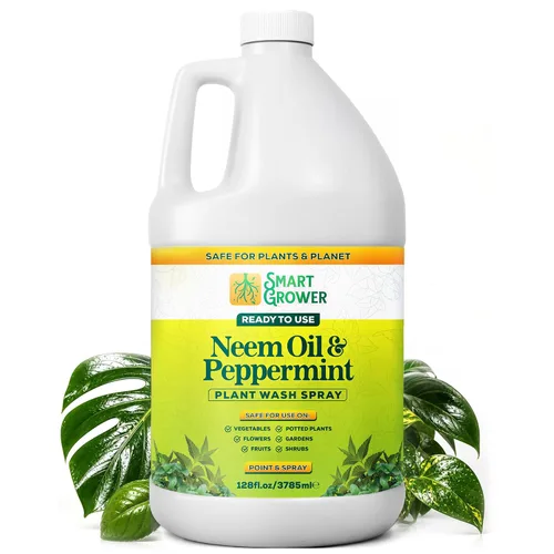Vista 12 de Aerosol de aceite de neem para plantas con aceite de menta, para plantas de interior y exterior, jardines y plantas de interior, recambio