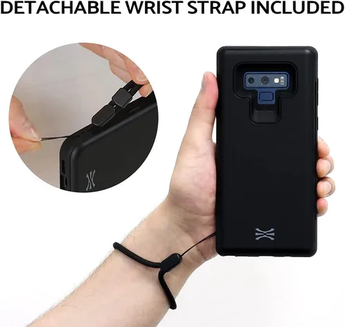 Vista 6 de TORU CX PRO - Funda para Galaxy Note 9, con tarjetero Funda protectora delgada con tarjetas de crédito ocultas, cartera con compartimento