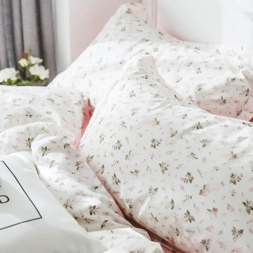 Vista 13 de HIGHBUY Juego de 2 fundas de almohada decorativas 100% algodón con estampado floral para niños y niñas (2 piezas, 20 x 26 pulgadas), cierre de sobre
