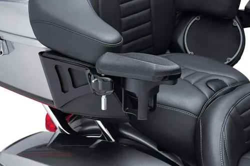 Vista 2 de Kuryakyn 8700 Accesorio de moto: Brazo de pasajero para Harley-Davidson Touring y Tri Glide 2014-20, negro brillante, 1 par