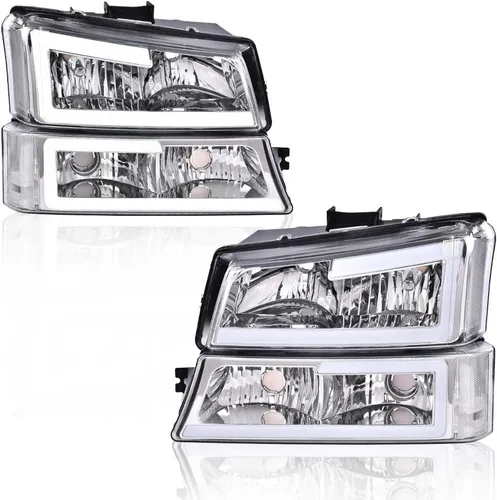 Vista 13 de PIT66, juego de faros delanteros LED Front Lights Assembly, for 1500 2500 3500 HD Model No Cladding Only, Driver & Passenger Side, Somked Lens