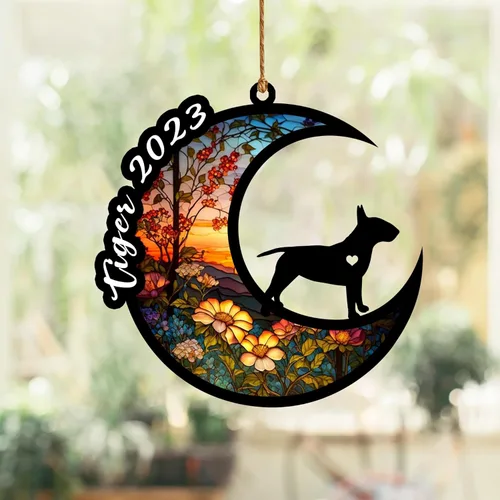 Vista 10 de Atrapasoles conmemorativo para perros, regalo de condolencia de perro de la pérdida del bulldog americano, regalos conmemorativos para los amantes