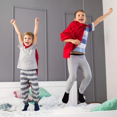 Vista 3 de Tphon Calcetines antideslizantes para niños pequeños 12 pares de calcetines adhesivos antideslizantes para bebés de 1 a 10 años
