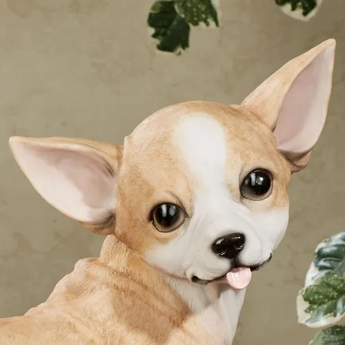 Vista 4 de Touch of Class Encantado Chihuahua Perro Adorable Escultura de Mesa Tawny