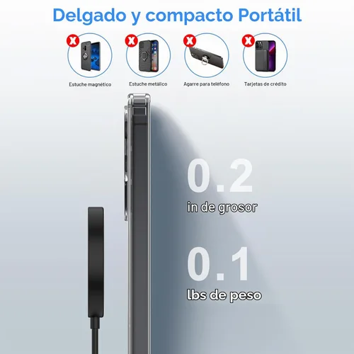 Vista 5 de Cargador inalámbrico magnético para Google Pixel 11/11 Pro XL/10 Pro Fold