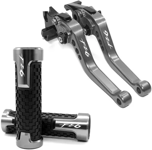 Vista 11 de DOUKI Para Yamaha FZ6 FZ 6 FAZER 2004-2010 Manijas de motocicleta Manillar CNC Aluminio Ajustable Palancas de Embrague de Freno (Color: Negro)