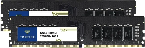 Vista 23 de Timetec Pinnacle Konduit 8GB DDR4 3200MHz PC4-25600 CL16-18-18-38 XMP2.0 Overclocking 1.35V Compatible para AMD e Intel Módulo de memoria RAM