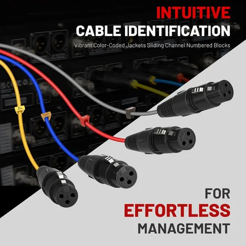 Vista 6 de Phenyx Pro Sistema de micrófono inalámbrico UHF PTU-52 Bundle con cable de serpiente XLR de 10 pies