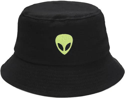 Vista 19 de XYIYI - Sombrero de pescador de algodón con bordado de moda, sombrero de cubo de playa para mujeres y niñas