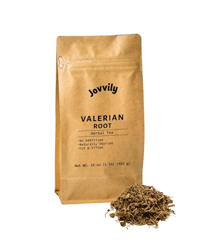 Vista 4 de Jovvily Raíz de valeriana - 8 oz - Corte y tamizado - Té de hierbas - Sin rellenos ni aditivos