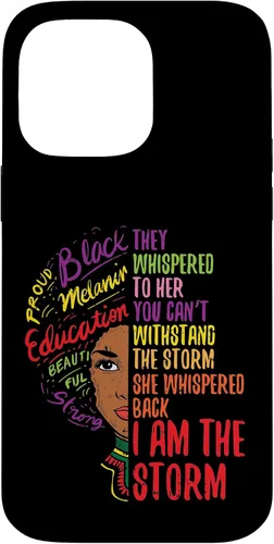 Vista 21 de I Am The Storm BLM Melanin Women African Black History Pride Case for iPhone 17