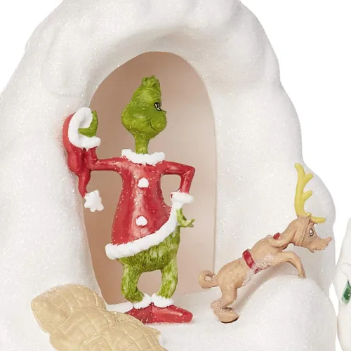 Vista 2 de Department 56 Casa iluminada del Grinch Monte Crumpet, 8.5 pulgadas