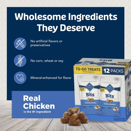 Vista 7 de Blue Buffalo Bits - Golosinas de entrenamiento de pollo, 1 oz, 12