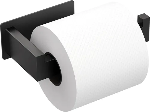 Vista 11 de Auxmir Soporte de papel higiénico autoadhesivo, soporte para rollo de baño