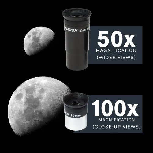 Vista 7 de Celestron 21062 AstroMaster Telescopio refractor 70 EQ