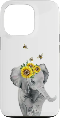 Vista 10 de Elephant Bumble bee - Sunflower Animal Lover Honey Bees Case for iPhone 17