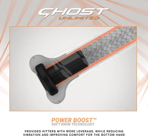 Vista 4 de Easton Bate de sóftbol Ghost Unlimited Fastpitch Aprobado para todos los campos -8 / -9 / -10 / -11 Drop 1 pieza compuesta