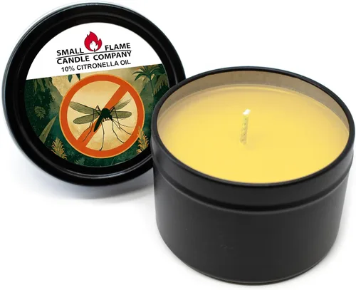 Vista 12 de Vela de soja de coco natural hecha a mano de Small Flame Candle Company (frambuesa y vainilla negra)