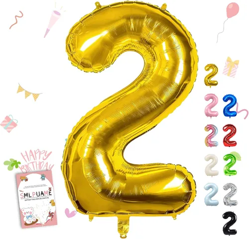 Vista 57 de Globos grandes de 40 pulgadas de números del 0 al 9, globos numéricos para decoración de fiesta de cumpleaños, globos de helio de aluminio