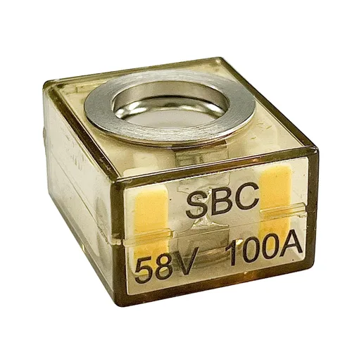 Vista 13 de Bloque de fusibles de terminal doble South Bend Components con clasificación marina (MRBF), 300A máx., 58V CC máx., IP 66, protegido contra