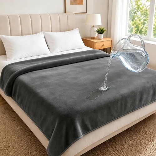 Vista 9 de Vivifying Manta impermeable para perros y parejas, franela, 60 x 80