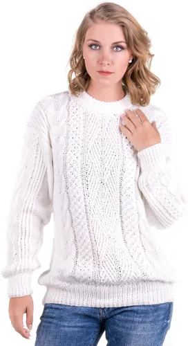 Vista 3 de Gamboa Suéteres de alpaca para mujer, suéter de punto ligero para mujer