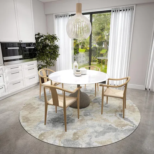 Vista 9 de Addison Rugs Alfombra Accord AAC32 beige lavable para interiores y exteriores, 1'8" x 2'6