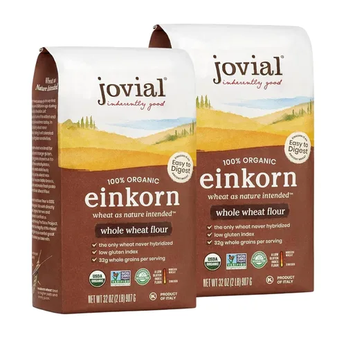 Vista 7 de Jovial Harina orgánica de trigo integral Einkorn, alta en proteínas, 32