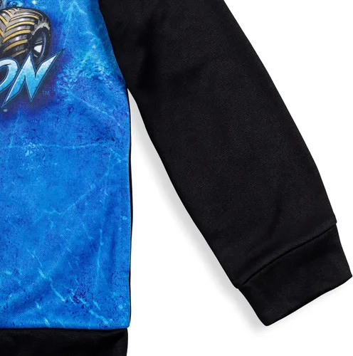 Vista 5 de Monster Jam Maximum Destruction El Toro Loco Grave Digger - Sudadera con capucha de forro polar para niños pequeños y grandes