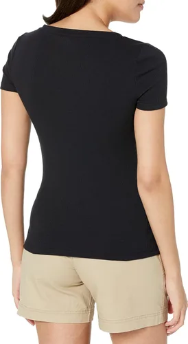 Vista 2 de GAP Women's Ribbed Short Sleeve Henley