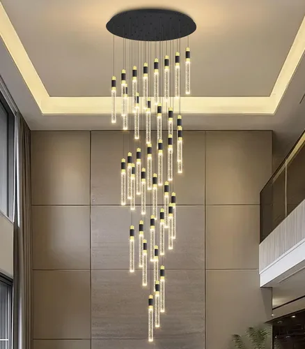 Vista 12 de Iluminación colgante moderna de 3 luces LED de cristal para isla de cocina, luz colgante regulable con control remoto 3000K-6000K para comedor sobre