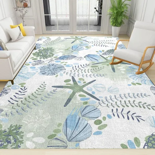 Vista 14 de Alfombra bohemia de arco iris nórdico, alfombra grande con estampado geométrico, alfombra antideslizante para niños con alfombra antideslizante