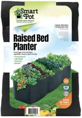 Vista 5 de Park Seed Smart Pot - Maceta de tela, capacidad de 3 galones, color negro