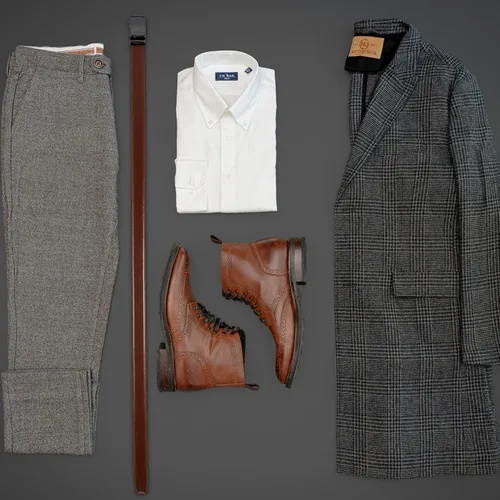 Vista 5 de Founders & C Cinturón para hombre, 2 unidades, vestido de cuero con trinquete con hebilla deslizante de 1 38 pulgadas en caja de regalo