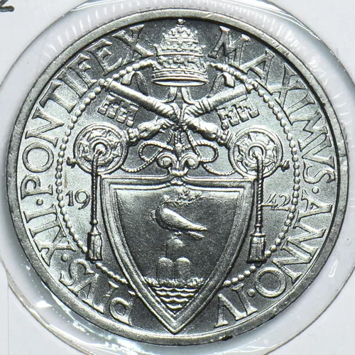 Vista 3 de Moneda Coleccionable Vaticano 1942 Lira 299011