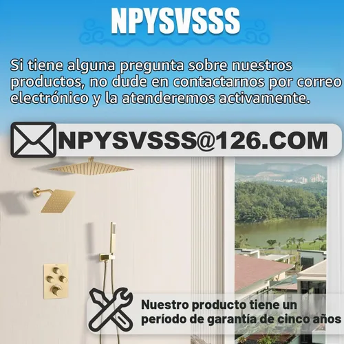 Vista 7 de Moderna válvula de ducha termostática de 3 vías, con botón pulsador, 3 salidas ocultas, kit de válvula de desvío de latón multifunción que puede