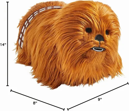 Vista 5 de Pillow Pets Disney Star Wars Chewbacca, juguete de peluche de 16 pulgadas