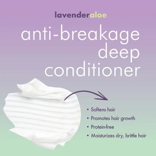 Vista 5 de EDEN BodyWorks Acondicionador profundo anti-rotura de aloe lavanda (16 onzas) - Tratamiento capilar para fortalecer y mejorar la elasticidad